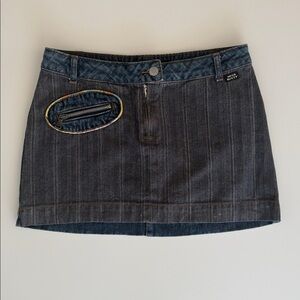 Y2K Miss Sixty denim mini skirt